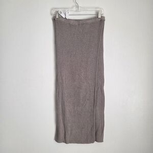 Free People Ribbed Knit Midi Skirt